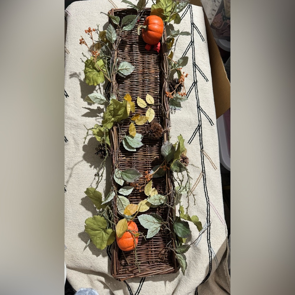 Pottery Barn Faux Autumnal Centerpieces 36” x8”
